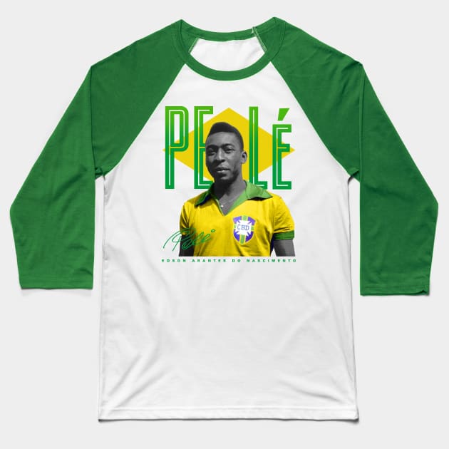 Pele Baseball T-Shirt by Juantamad